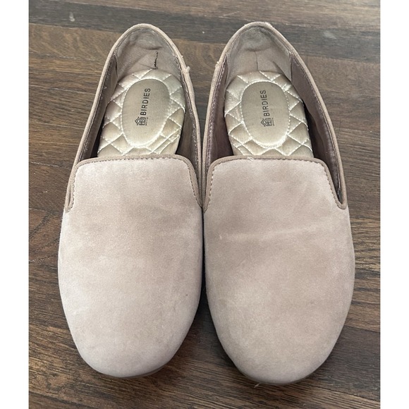 Women's Birdies The Starling Flat Tan Suede Slip On Loafer Size 6 US